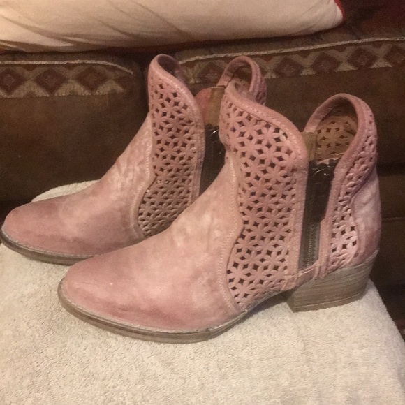 Circle G Pink Leather Boots size 10 - Picture 2 of 9